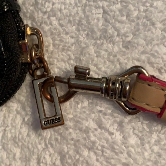 Guess black zip mini wristlet wallet with ID slot - Picture 9 of 10